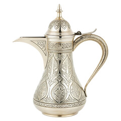 Dallah Traditional coffee pot isolated on transparent background  
