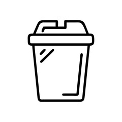 Trash Bin Waste Container Icon For Web And Graphic Design