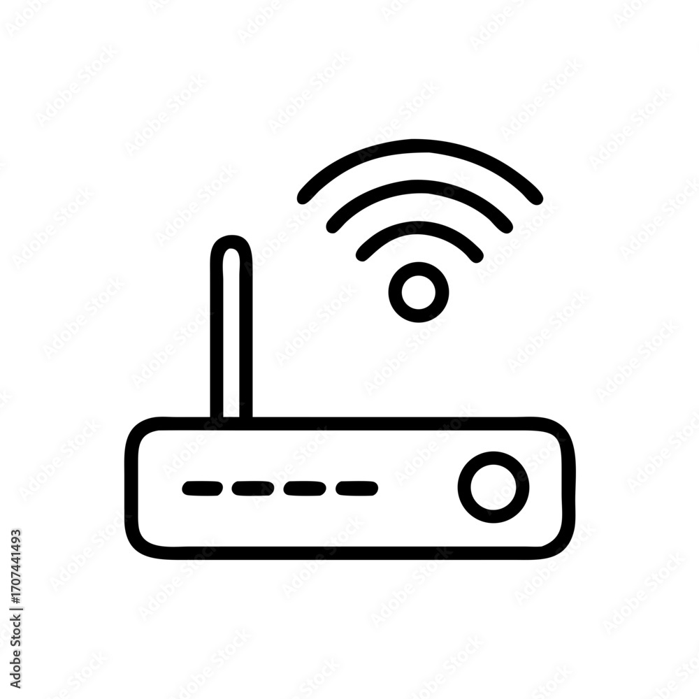 Poster wireless wifi connection signal icon for web and graphic design