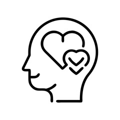 Wellness Care Psychology Treatment Icon For Web And Graphic Design