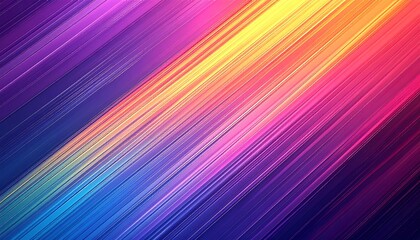Vibrant diagonal stripes of colorful light