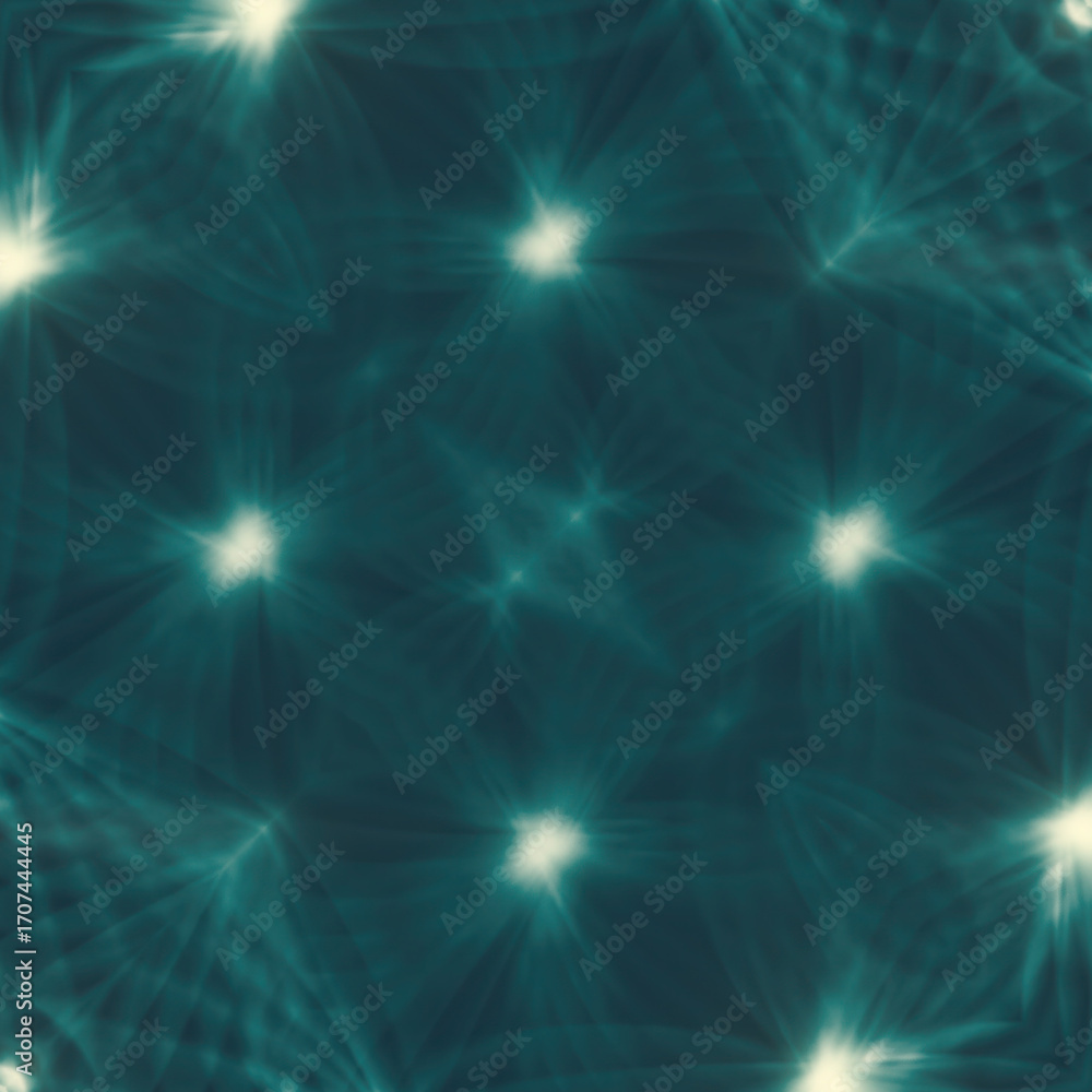 Aufkleber symmetrical digital illustration of a complex floral pattern composed of many glowing lines. 3d rend