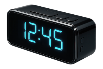 Digital clock with a clear LED display