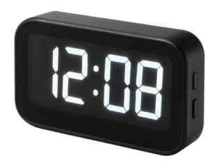 Digital wall clock with a clear display