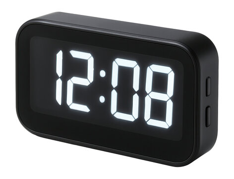 Digital wall clock with a clear display