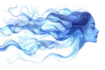 Aquarius Zodiac Sign Isolated On White Background. Horoscope. Aquarius Horoscope Symbol. Astrological Aquarius Design. Aquarius Sign Icon. Detailed Aquarius Zodiac Emblem Isolated. Astrology.