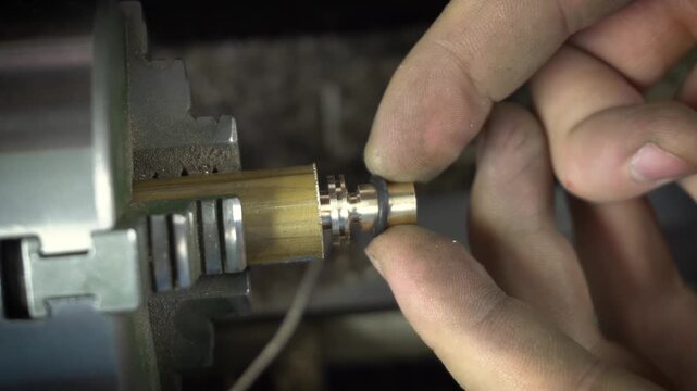 Fitting a small o-ring onto a machined metal component
