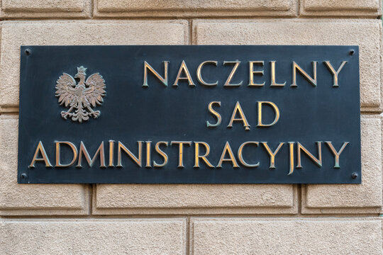 Warszawa, Polska - 17 sierpnia 2025: Naczelny Sąd Administracyjny, NSA