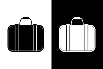 Travel Suitcase Icon Vector in Soft Pastel Style.