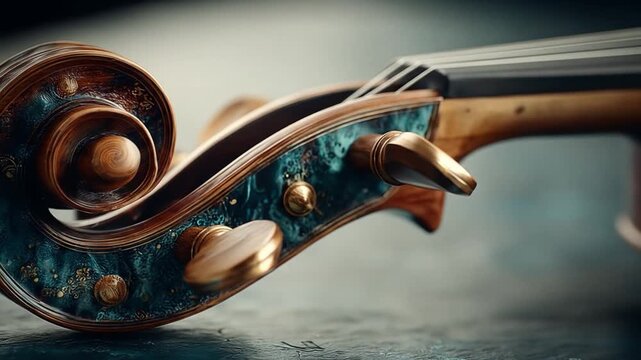 Violin fiddle detail closeup
