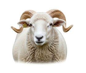 Ram with Large Horns Isolated Transparent PNG