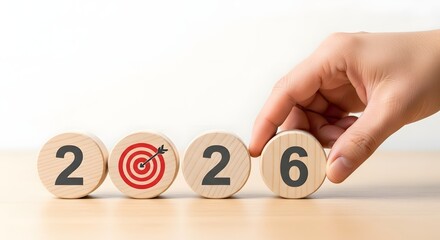 Year goals target planning business strategy vision achievement future success 2026 new year concept