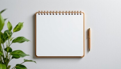 eco conscious erasable whiteboard notebook crafted with smooth biodegradable polymer, crafted from recycled materials, displayed on crisp white with detailed texture.