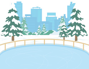 겨울 도심 빙판