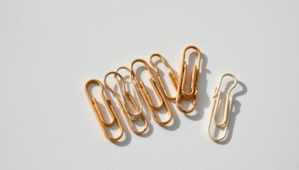 a eco friendly paper clips optimized for circular lifecycle, styled with organic bamboo texture, shown on clean white with minimal shadow.