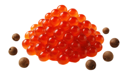 Cooked roe with allspice