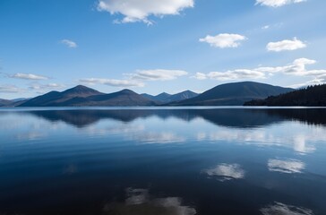 Fototapeta premium lake and mountains