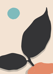 Obraz premium Laurel botanical background with elegant leaves and greenery. Perfect for invitations, posters, packaging, branding, cards, and stylish modern floral artwork.