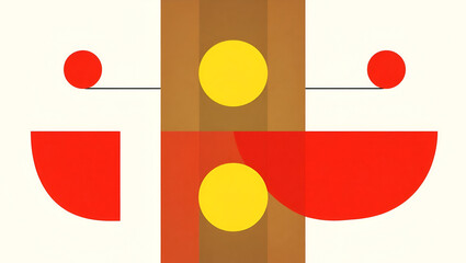 Dynamic Bauhaus Abstract Background