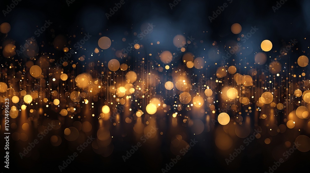 Poster dreamy holiday bokeh lights background with large soft glowing orbs fully blurred festive defocused 