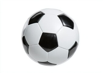 Fototapeta premium Detailed Soccer Ball with Black and White Panels football