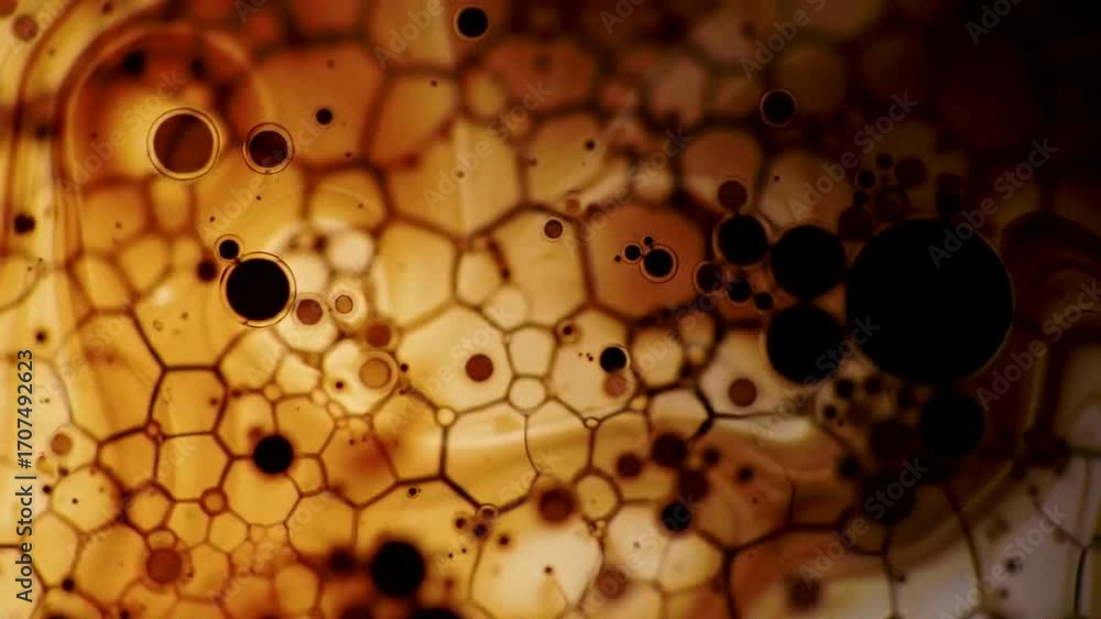 Fototapete fluid abstract patterns and bubbles create a captivating visual experience of organic textures and c