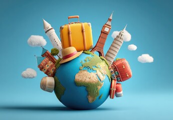 Globally Inspired Travel Destinations World Map