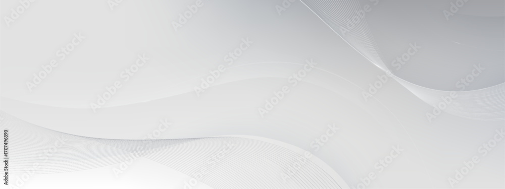 Poster abstract white background with soft waves. vector realistic illustration of modern business presenta