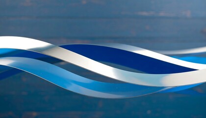 Abstract blue waves flow wood background