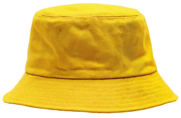 Yellow bucket hat
