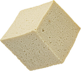 Tofu cheese cube isolated