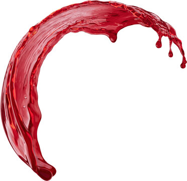 Berry juice splash isolated