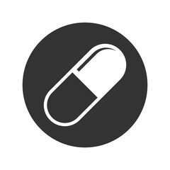 Pill long icon isolated on transparent background