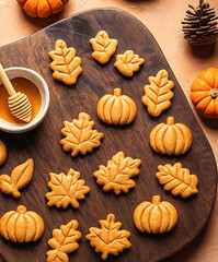 Autumnal Sugar Cookies