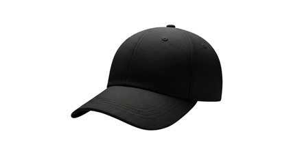 Minimal Studio Shot of Black Baseball Cap