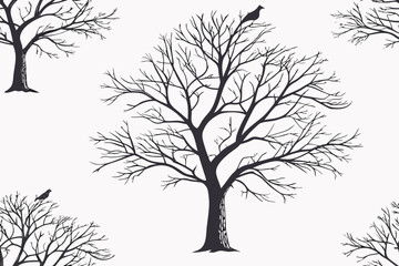 Obraz premium set of trees