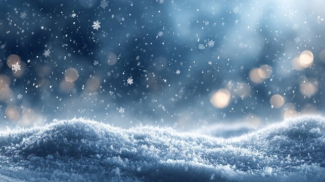 Dreamy golden glitter Christmas bokeh background with large soft glowing light orbs festive defocused abstract backdrop for holiday cards banners web headers and elegant product mockups