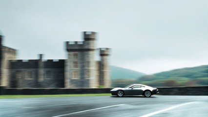 Fototapeta premium car on the road