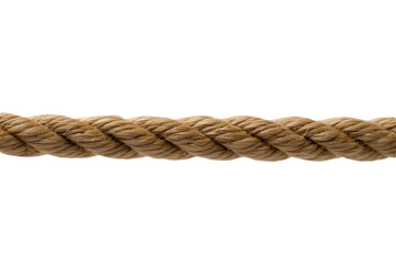 Thick rope closeup isolated