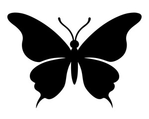 butterfly simple  silhouette vector,butterfly  icon