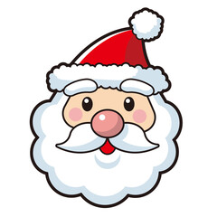 Santa Claus with a kind, smiling face