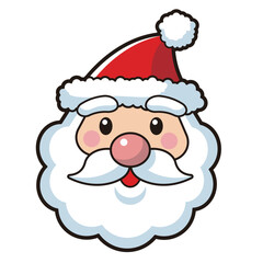 Santa Claus with a kind, smiling face