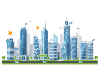 Modern Cityscape Architecture Design.