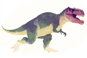 Fototapeta premium Photorealistic carnotaurus dinosaur illustration for educational and design use