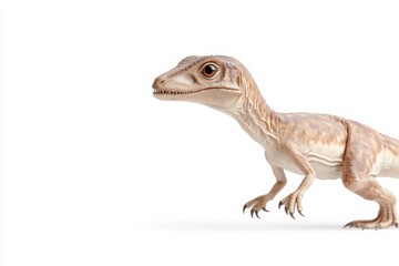 Fototapeta premium Realistic dinosaur illustration for educational and design use