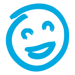 Smiley Face Crayon Doodle
