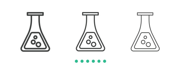 Laboratory icon. Thin line icon vector