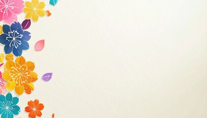 花柄の入った和紙