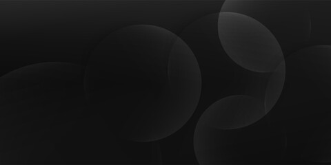 Black Abstract Circle Background. Modern trendy design in vector illustration