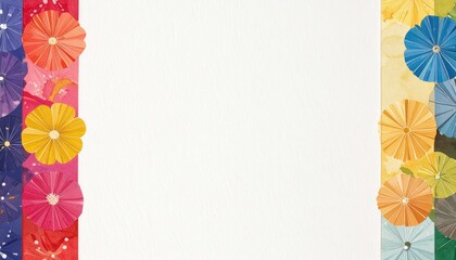 花柄の入った和紙